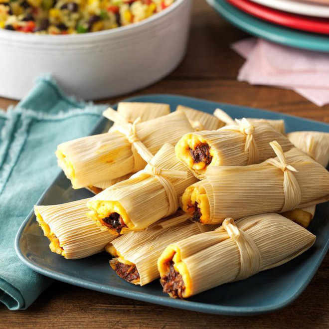 Tamales: món ngon ngày Tết của người Mexico, độc đáo từ nguyên liệu gói bên ngoài đến phần nhân bên trong - Hình 4
