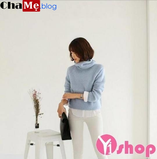 Trình làng áo len màu pastel nữ đẹp thu đông khiến nàng xốn xang - Hình 10