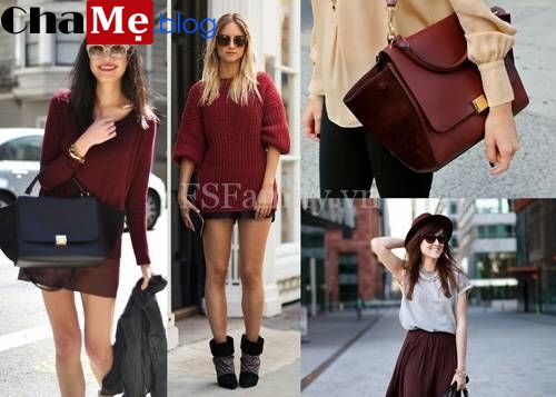 Xu hướng thời trang với gam màu đỏ vang đẹp cho mùa thu đông - Hình 7