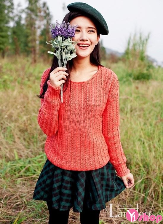 200 Áo len trơn Hàn Quốc tuyệt đẹp đông cho bạn gái khoe cá tính - Hình 5
