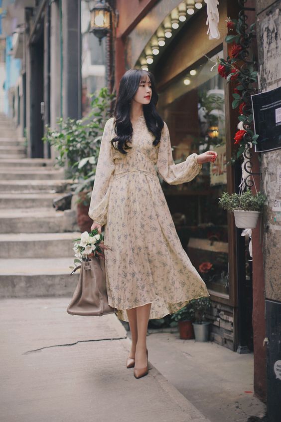 Có Sẵn Váy nàng thơ phối ren siêu xinh VIDEO TỰ QUAY  Shopee Việt Nam
