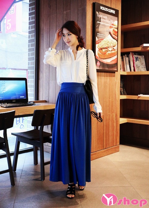 Chân váy xoè dài phong cách Hàn Quốc | Shopee Việt Nam