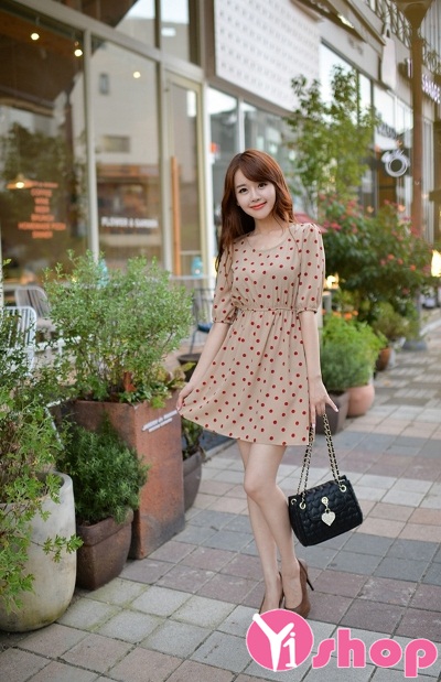 Váy đầm voan đẹp kiểu Hàn Quốc dễ thương dạo phố - Thời trang ...