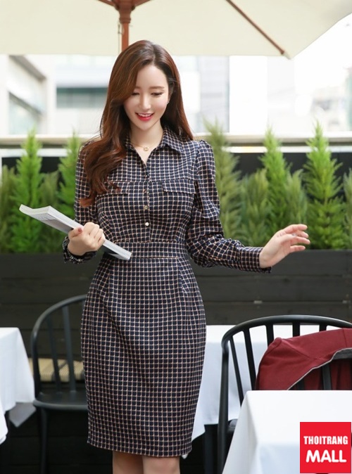 Mẫu váy liền thân phong cách Hàn Quốc cho nàng công sở hiện đại  Cẩm nang  XNK