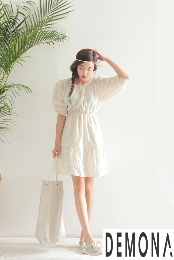Váy Babydoll Trắng Cổ Nơ Phối Kèm Áo Gile Nhung Cúc Style Hàn Quốc   Lazadavn
