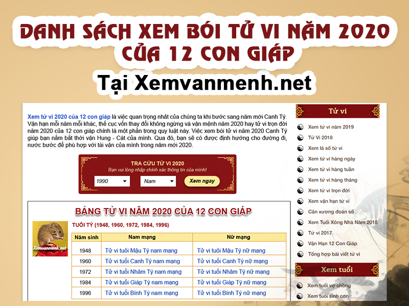 Xem Tử Vi 2020 Online ở đâu? - Hình 2