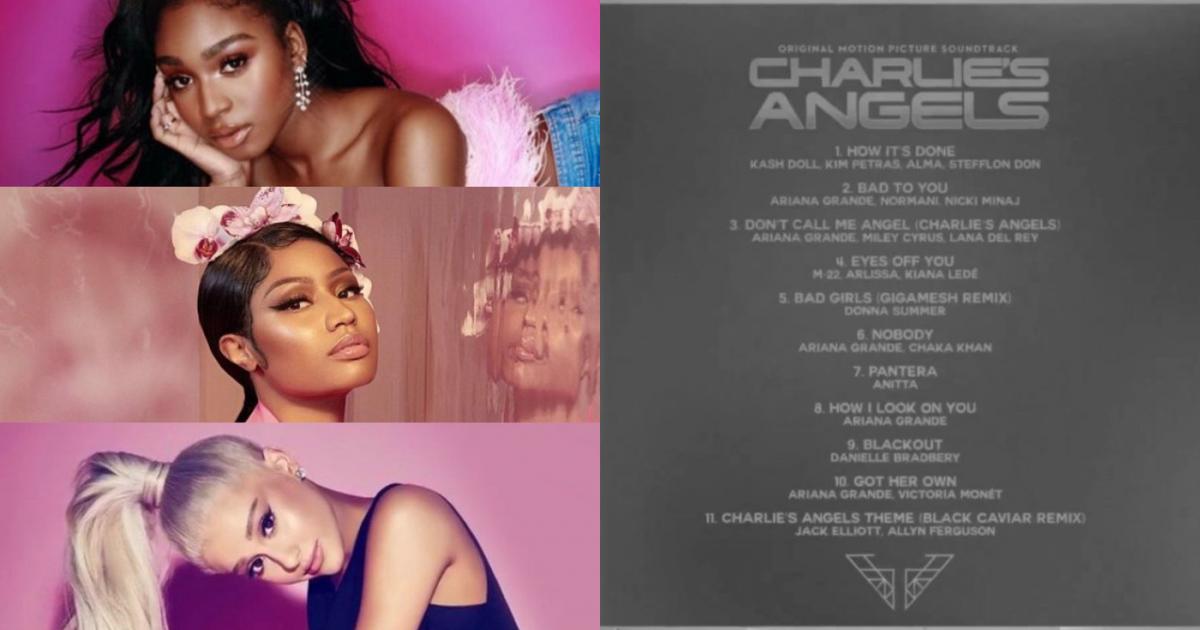 Ariana Grande Tung Tracklist Ost Charlies Angels Nicki Minaj Và Normani Chính Thức Lộ Diện