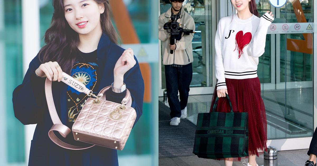 Jisoo  Suzy cùng tạo dáng với túi Dior