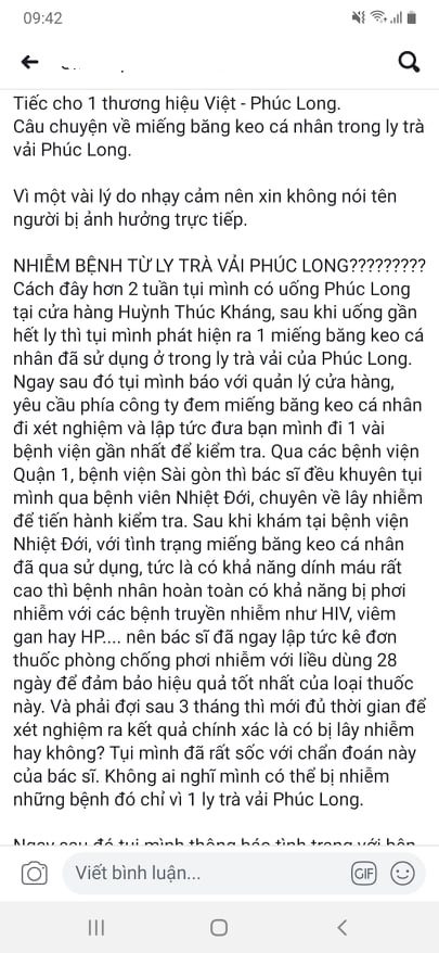 uong tra vai chua bang keo y te dinh mau khach hang dung thuoc phoi nhiem hiv bac si len tieng d7e8e4