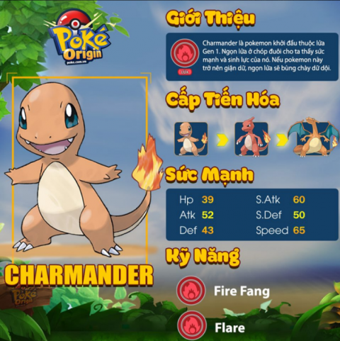 Sự khởi đầu của các chú Pokemon đáng yêu đang chờ đón bạn khám phá tại Poke Origin!