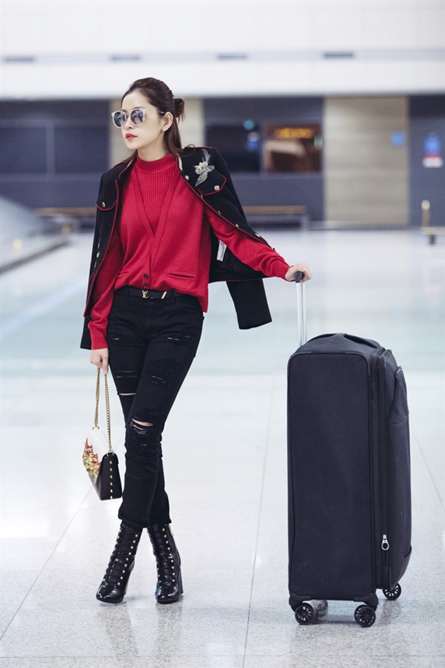 Chi Pu biến sân bay thành 'sàn diễn thời trang' nhờ style cực chất - Hình 3