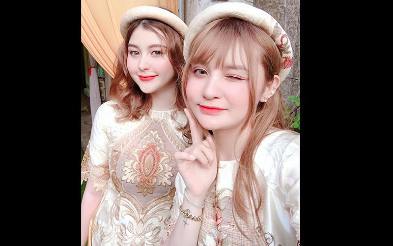 Diện áo dài phù dâu nhưng còn đẹp hơn cả nữ chính, hot girl 10X gây sốt mạng xã hội - Hình 1