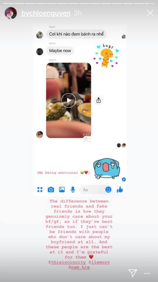 Chloe Nguyễn từng viết status ẩn ý giữa tin đồn nghỉ chơi với An Phương vì liên quan đến bạn trai - Hình 2