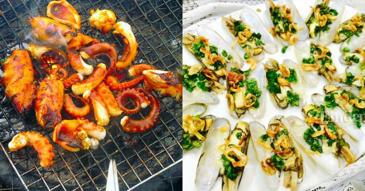 Quán nào ở Hà Nội nổi tiếng với món hải sản nướng?

