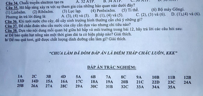 de cuong on tap duoc dinh kem ca dap an nhung chi voi 1 cau noi ba dao cua co giao khong hoc sinh nao dam ngo c69d54