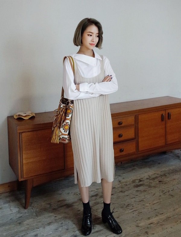 Muốn vừa ấm vừa xinh, bạn gái đừng ngó lơ các cách mix đồ sau nhé - Hình 9