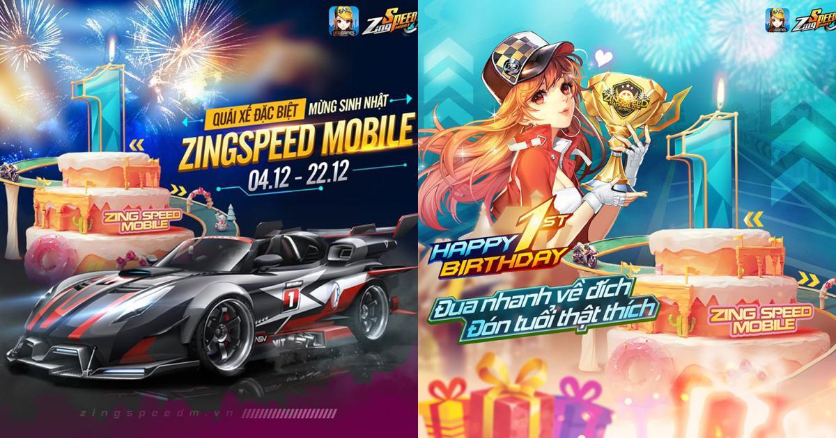 Sinh nhật 01 tuổi  ZingSpeed Mobile bạo tay chi quà cho Racer Việt