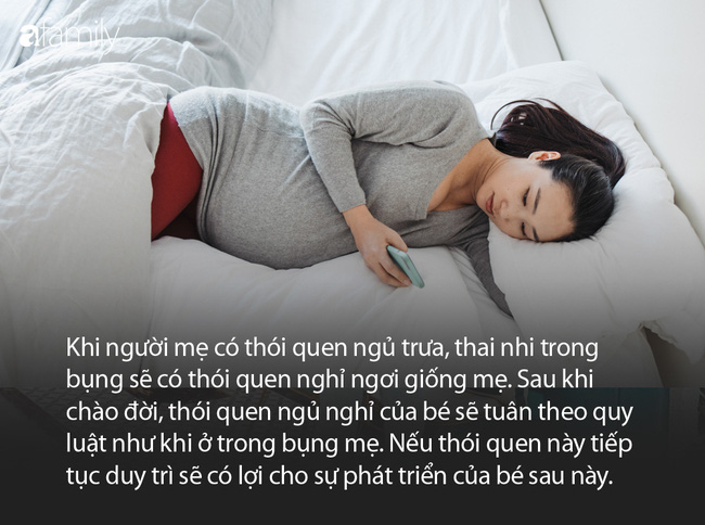 me bau co thoi quen ngu trua va khong ngu trua khi sinh con ra se khac nhau the nao a29de1