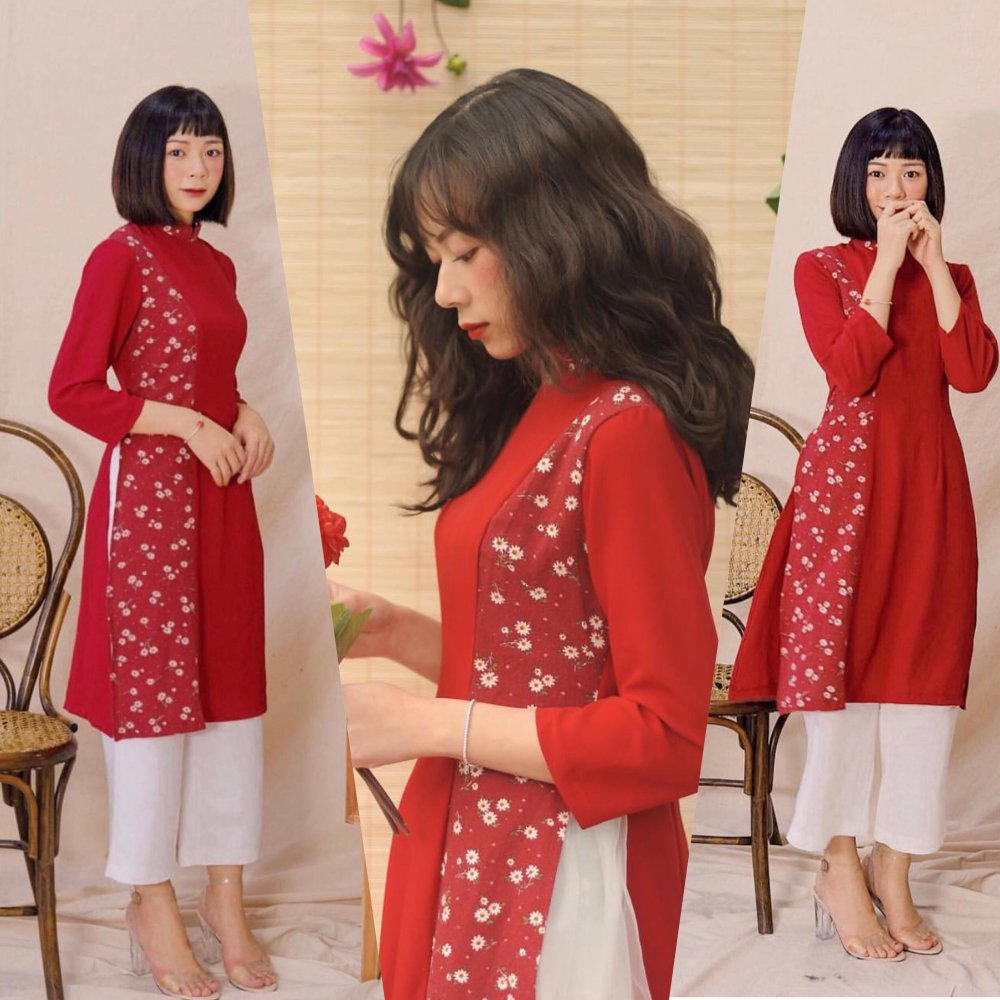 Những hot girl Việt xinh tươi trong tà áo dài đón Tết - Hình 5
