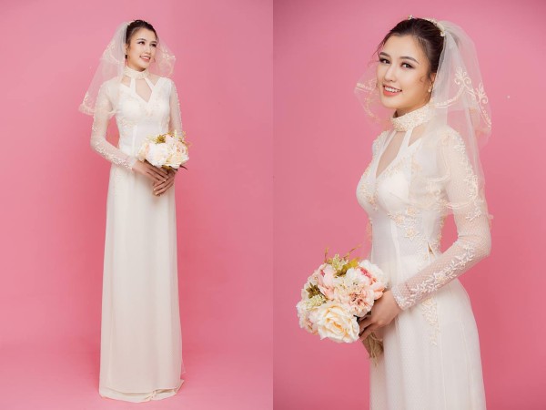 13 mẫu áo dài cưới màu trắng đẹp tinh khôi cho nàng dâu Việt - Thời trang -  Việt Giải Trí