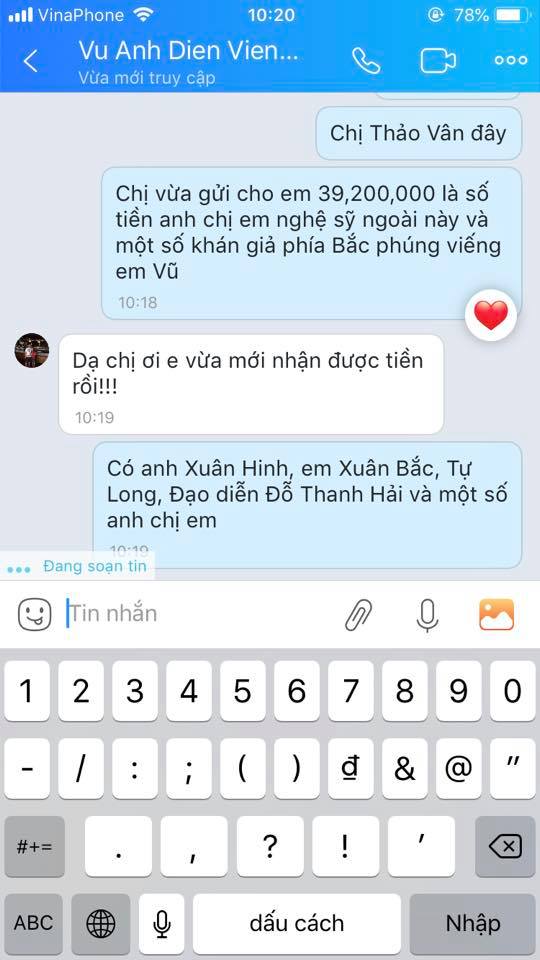 MC Thảo Vân thay mặt nhiều nghệ sĩ miền Bắc gửi tiền phúng viếng đến gia đình nghệ sĩ Anh Vũ - Hình 4