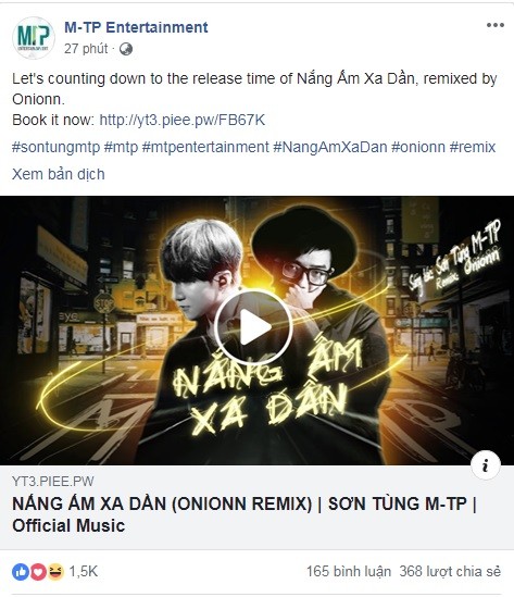 Youtube Sơn Tùng xuất hiện đồng hồ đếm ngược sản phẩm tối nay, Sky xôn xao: Lại được đón giao thừa rồi! - Hình 1