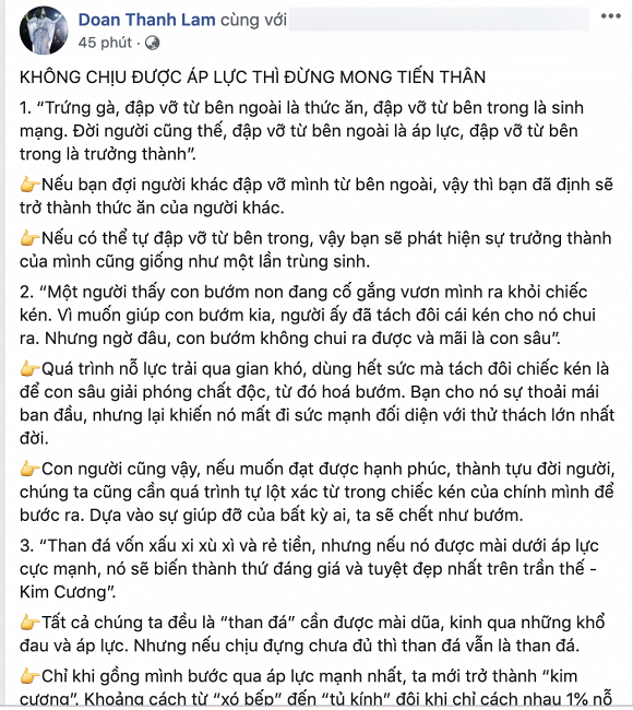 Thanh Lam: Không chịu được áp lực thì đừng mong tiến thân - Hình 1