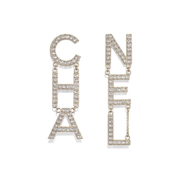 Bông tai bạc Chanel Logo