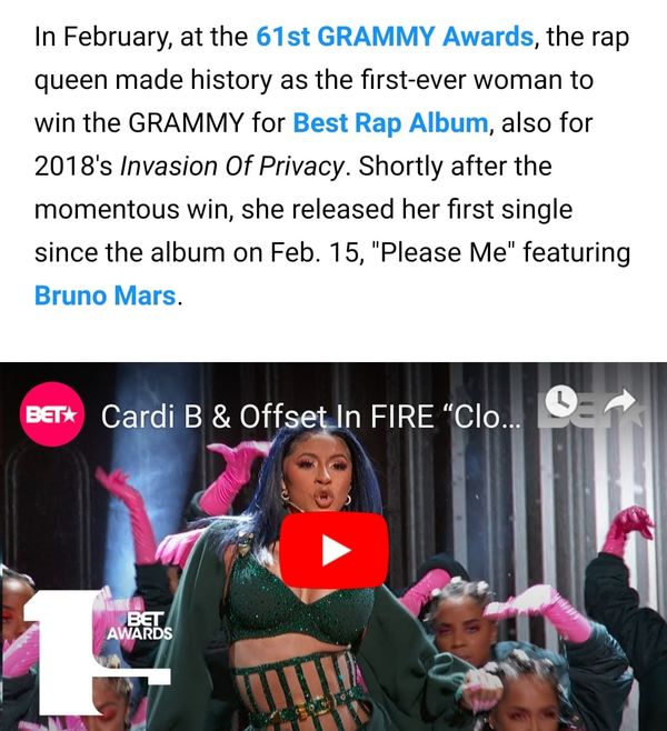 Grammy calls Cardi B The rap queen: Is it a sincere compliment or is she secretly criticizing Nicki Minaj? - Figure 1