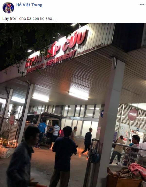Giữa đêm bão ăn mừng King's cup, Hồ Việt Trung khiến fan lo lắng khi chia sẻ đang cầu nguyện cho ba tại phòng cấp cứu - Hình 2