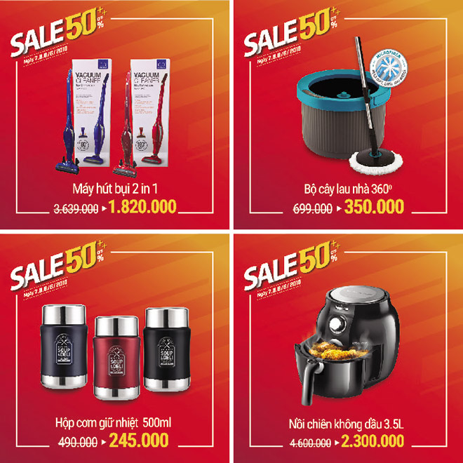 LOCK&LOCK F2C Long Hậu giảm giá sốc đến 50% trong 3 ngày 07-09/06/2019 - Hình 2