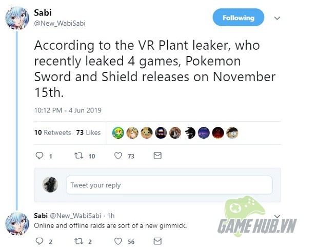 Siêu phẩm Pokemon Sword and Shield - Game Pokemon gốc lộ ngày phát hành? - Hình 1