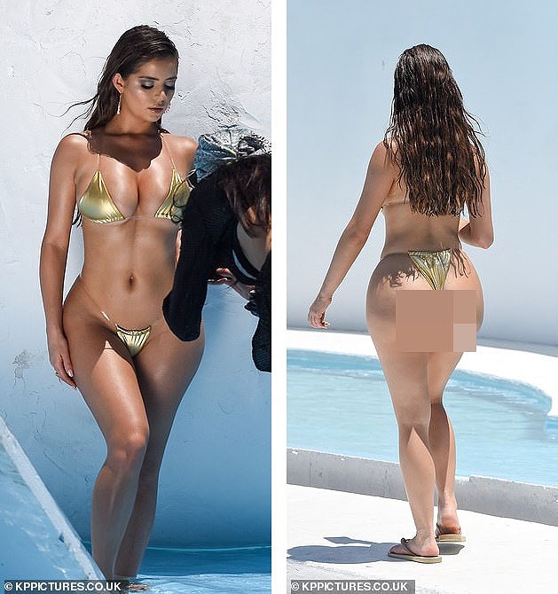 Behind the scenes of 'hot and hot' bikini shoot of lingerie supermodel Demi Rose - Photo 5