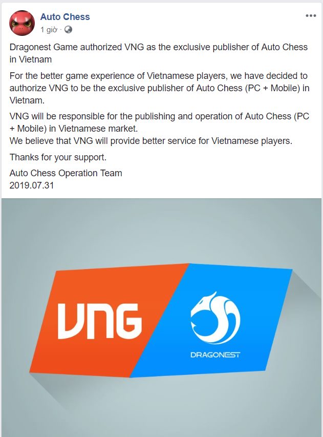 VNG sẽ là nhà phát hành chính thức Auto Chess PC lẫn mobile tại thị trường VN - Hình 2