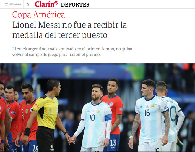 Chấn động báo Argentina phanh phui vụ Messi bị thẻ đỏ, tố cáo trọng tài - Hình 3