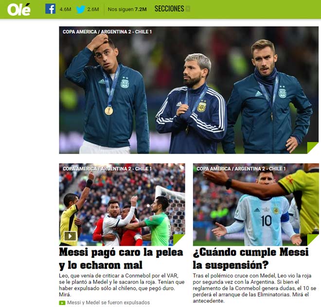 Chấn động báo Argentina phanh phui vụ Messi bị thẻ đỏ, tố cáo trọng tài - Hình 2