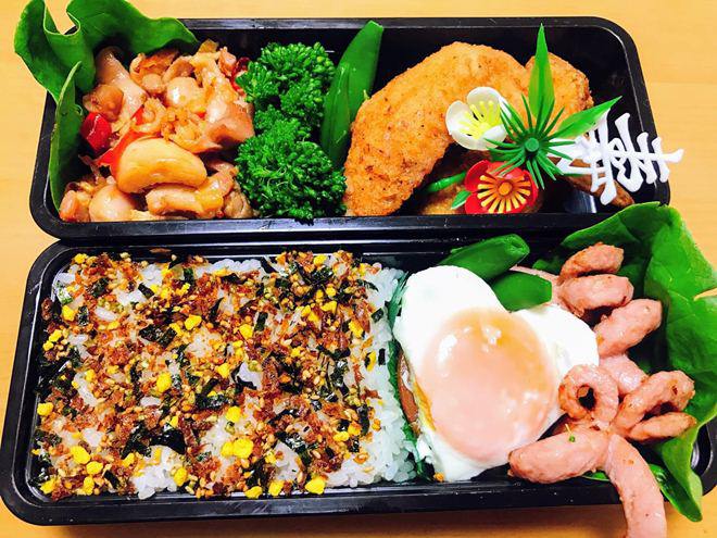 Những hộp cơm bento thịnh soạn của cô nàng khéo hết phần người ta chuẩn bị cho chồng - Hình 14