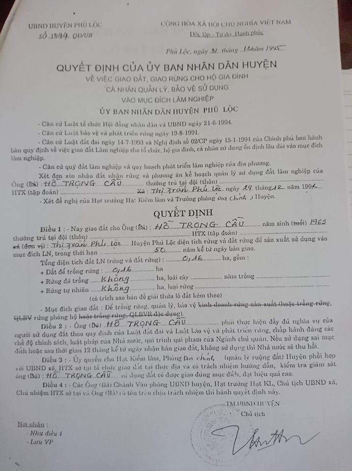 Vụ cán bộ được cấp đất rừng: Quy trách nhiệm nhiều lãnh đạo chủ chốt - Hình 2
