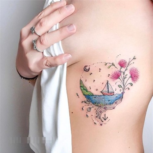 Xăm lườn: Xu hướng đẹp đau nhưng xứng đáng - Hình 5