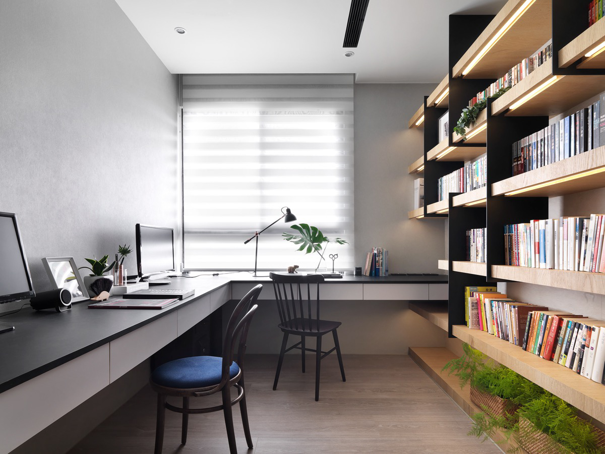 Ý tưởng bố trí phòng làm việc tại nhà tiện nghi - Hình 8
