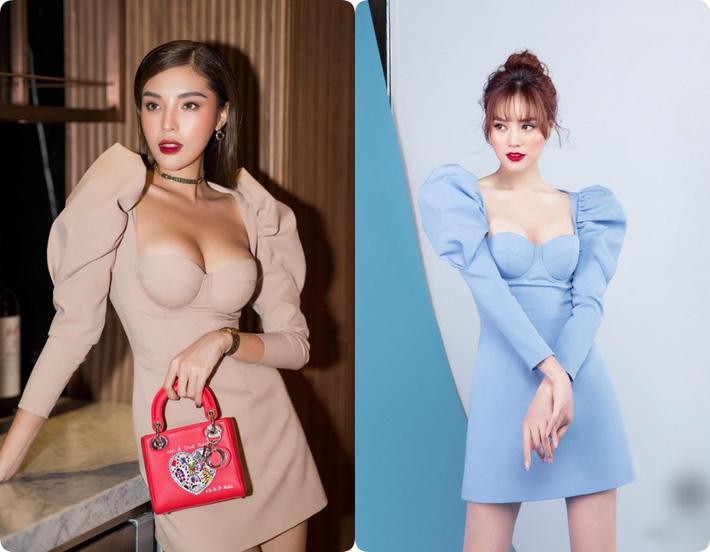 Diện cùng một mẫu váy: Lan Ngọc gợi cảm vừa đủ, nhưng quay sang Kỳ Duyên lại như thể vòng 1 sắp tuôn trào - Hình 9