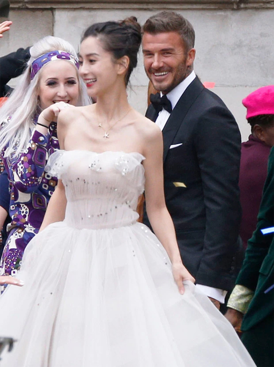 Becks đóng chú rể của Angelababy - Hình 1