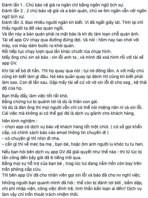 Nữ diễn viên Kim Nhã bị tài xế xe ôm công nghệ đánh, đấm liên hồi vào mặt đến ngất xỉu - Hình 4