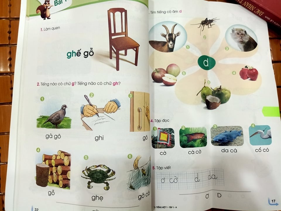 Sách giáo khoa Tiếng Việt lớp 1 mới: Đang trang 32 lại đến... trang 17 - Hình 1