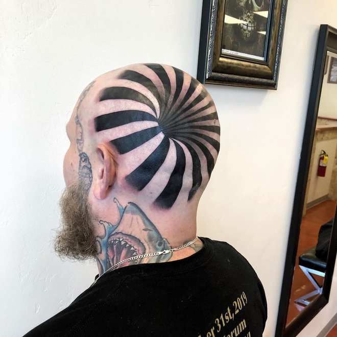 tattoo 3D tóc nam in TƯỜNG BARBER  YouTube