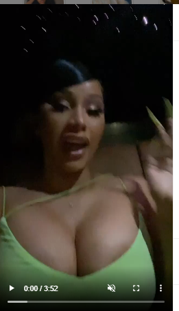 Breathtaking clip of Rapper Cardi B talking, her bust looks like it's about to jump out of her shirt - Photo 3