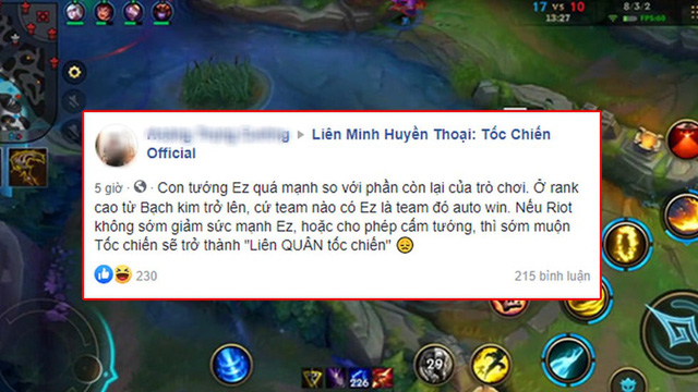 Game thủ đập máy, cho rằng LMHT Mobile sẽ thành Liên Quân Tốc Chiến vì tướng này, nhưng đây mới là cái tên gây ác mộng - Hình 2