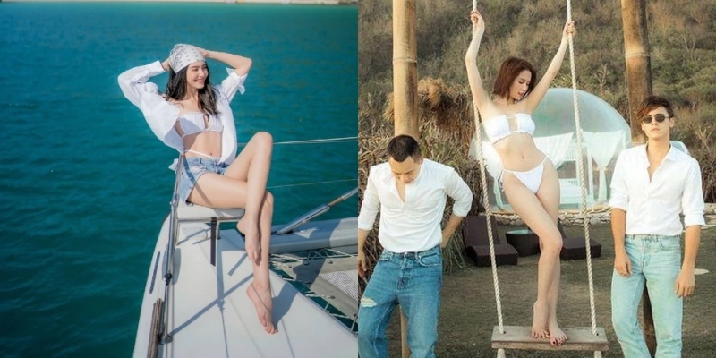Người yêu Sơn Tùng MTP mặc bikini hư hỏng giống Ngọc Trinh, được 1 triệu like - Hình 4