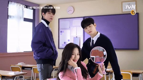 Cha Eun Woo cạn lời khi nhìn thấy mặt mộc Moon Ga Young ở hậu trường True Beauty - Hình 9