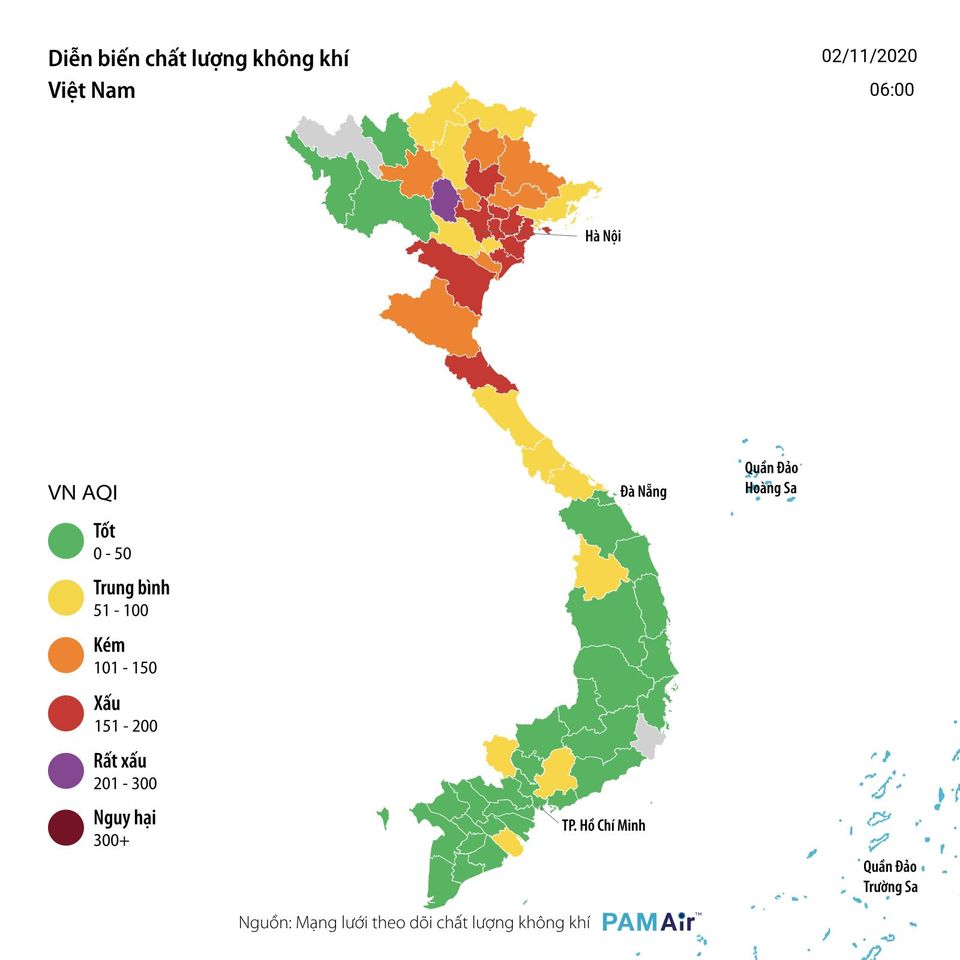 Ô nhiễm không khí đã được kiểm soát tốt hơn ở Việt Nam. Hãy xem hình ảnh về những con đường xanh tươi, không còn khói bụi và chất độc.